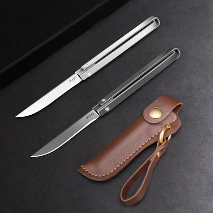 M390 Mechanical Folding Knife - Multi-Function Portable Chef Knife Kitchen Fruit Knife, Camping & Everyday Carry