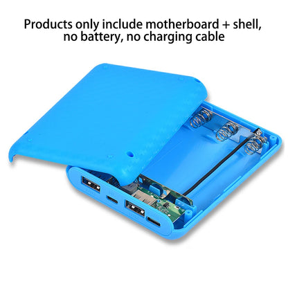 New Portable DIY Power Bank Box 4x18650 Battery Charger Case Fast Charging Case Solderless Power Bank Shell Batteries Charging