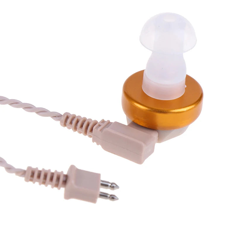【B】Hearing Aid Unilateral Cord Wire+BTE Hearing Aid Receiver Amplifier Speaker