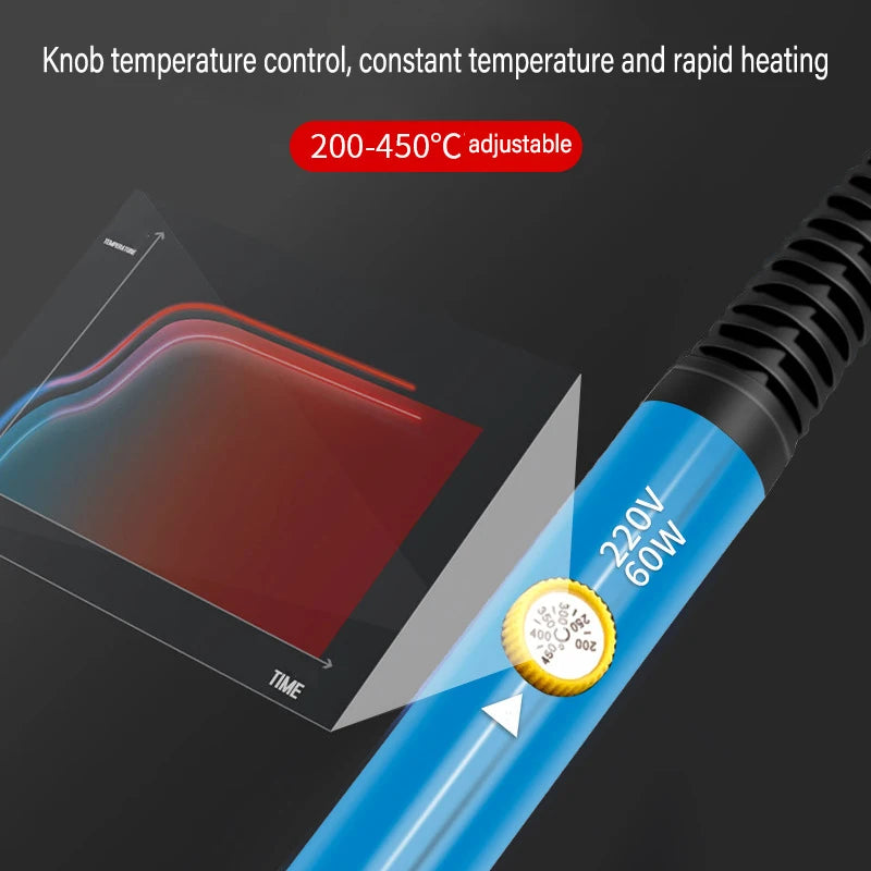 220V/110V 60W Electric Soldering Iron Set Adjustable Temperature Electric Soldering Iron Repair Electronics soldering tools