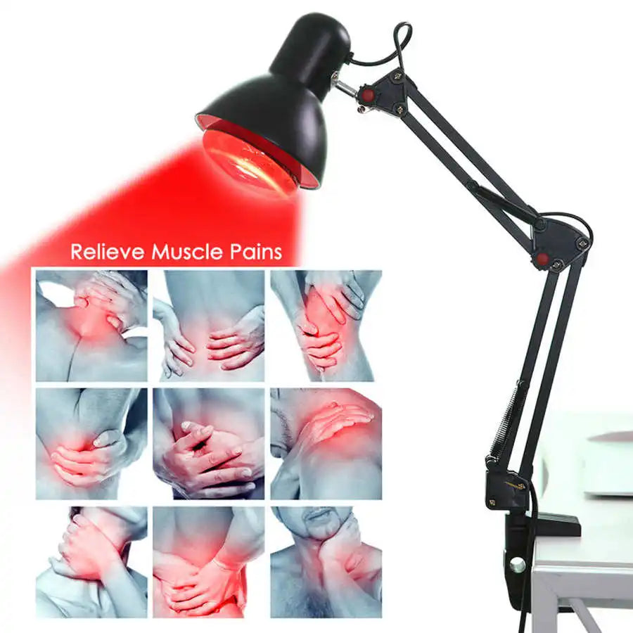 ZONGKUNG Physiotherapy Lamp Massage Tools Infrared Heat Heating Therapy Light Pain Relief Health Care Black Relief Pain Tools
