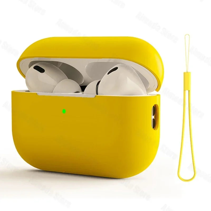 Dla AirPods Pro 2 Etui Płynny Silikon Pokrowiec Na AirPods 3 Pro 2 Etui Miękkie Słuchawki Ochronne Funda dla AirPod Pro 2 Pro2 Pokrowiec