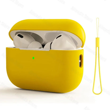 Dla AirPods Pro 2 Etui Płynny Silikon Pokrowiec Na AirPods 3 Pro 2 Etui Miękkie Słuchawki Ochronne Funda dla AirPod Pro 2 Pro2 Pokrowiec