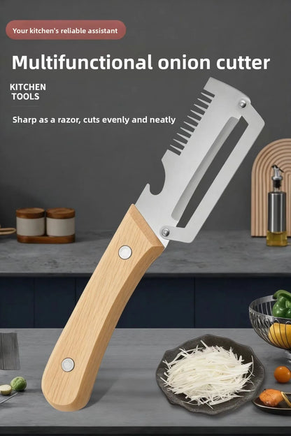 Stainless Steel 3 in 1 Vegetable Peeler Fruit Slicer Shredder Multifunction Kitchen Tool for Peeling Cutting Shredding