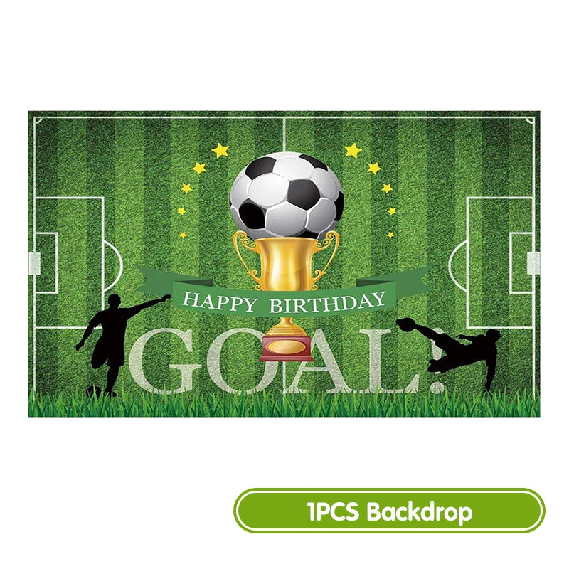 Football Birthday Decoration Party Supplies Tableware Balloons Set Candy Gift Boxes Football Birthday Gifts Kids Birthday Favors