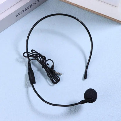 1Pc Wired 3.5mm Plug Guide Lecture Speech Headset Mic Portable Head-mounted Headset Microphone For Teaching Meeting