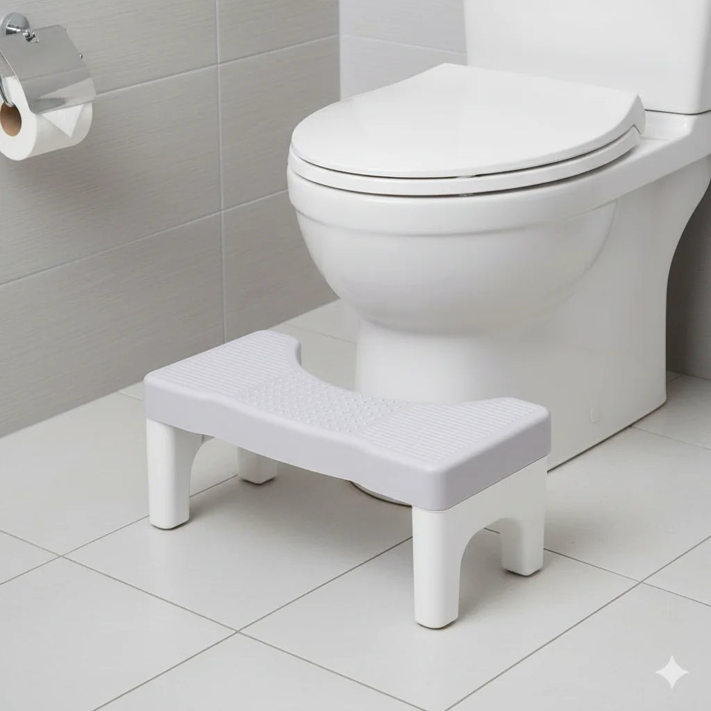 Bathroom Toilet Stool Thickened Squatting Potty Stool Footrest for Adults Kids Pregnant Women Home Toilet Aid Foot Step Stool