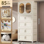 Foldable Baby Closet Plastic Infant Wardrobe Children's Clothing Storage Cabinet for Home Bedroom No Installation Needed
