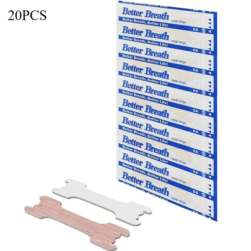 20/50/100pcs Breathing Nasal Strips  Snoring Anti Snoring Strips Easier Better Breathe Health Care Right Way Stop Sleeping Well