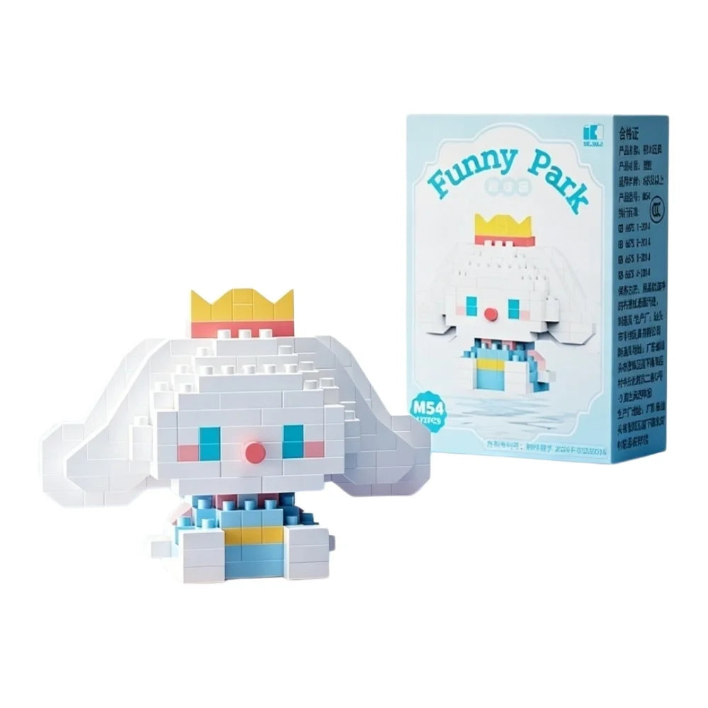 99 style SANRIO Hello Kitty Building Blocks Cartoon Figures Kuromi Bricks My Melody Children's Assembly Toys Cinnamoroll Gift