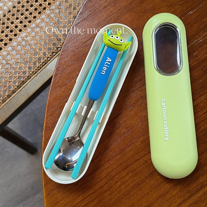 Toy Story 5 Spoon Fork Cutlery Set Woody Buzz Lightyear Jessie Forky Alien Cartoon Character Birthday Christmas Gift For Fans
