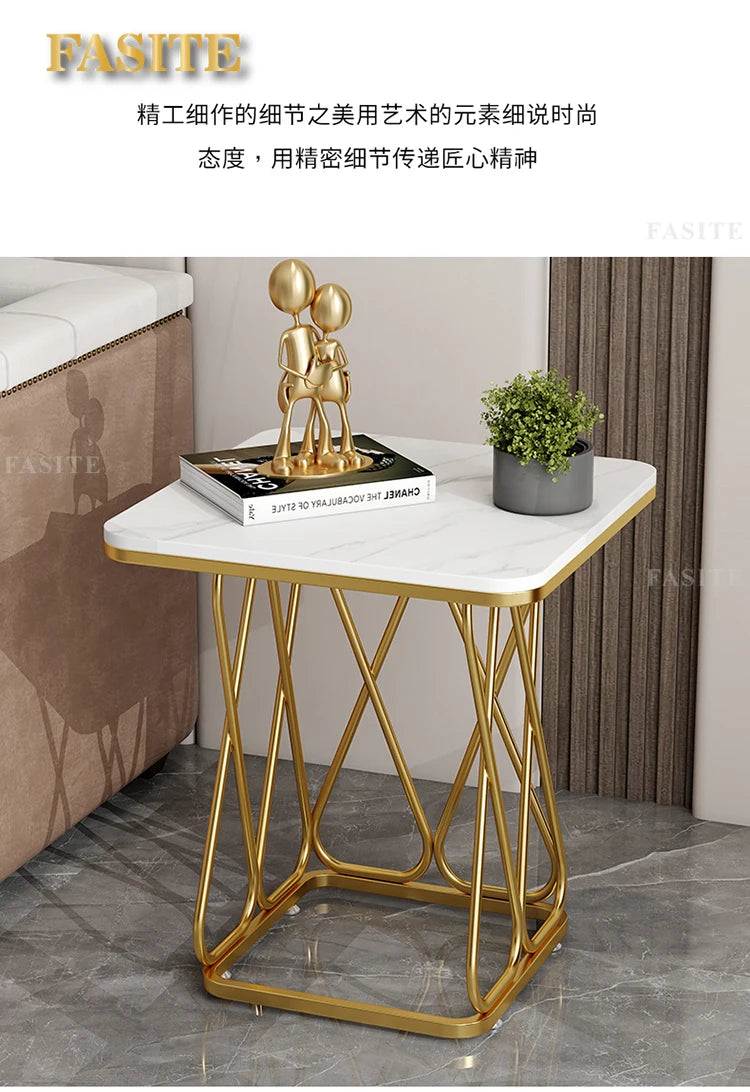 Modern Nordic Coffee Table Bedside Marble Luxury Coffee Table Service Living Room Furniture Salon Table Basse De Salon Desk Mesa