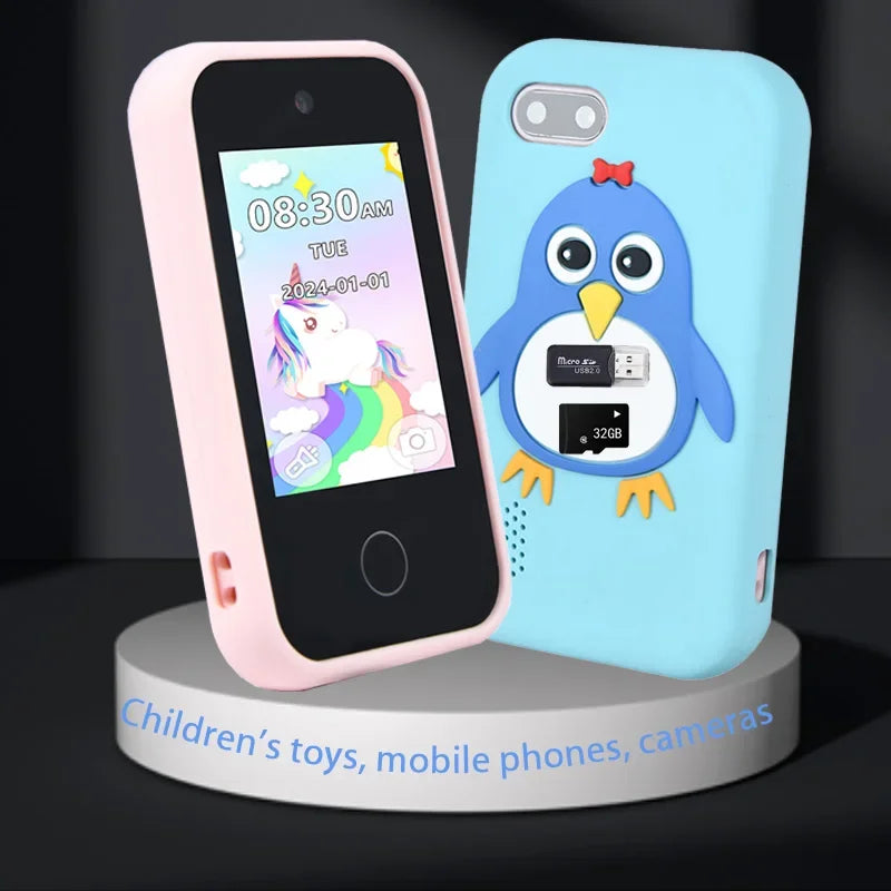 Children Phone Educational Toys MP3 Music Player Games Musical Toy Baby Mobile Selfie Camera Toys for Kids Birthday Gifts