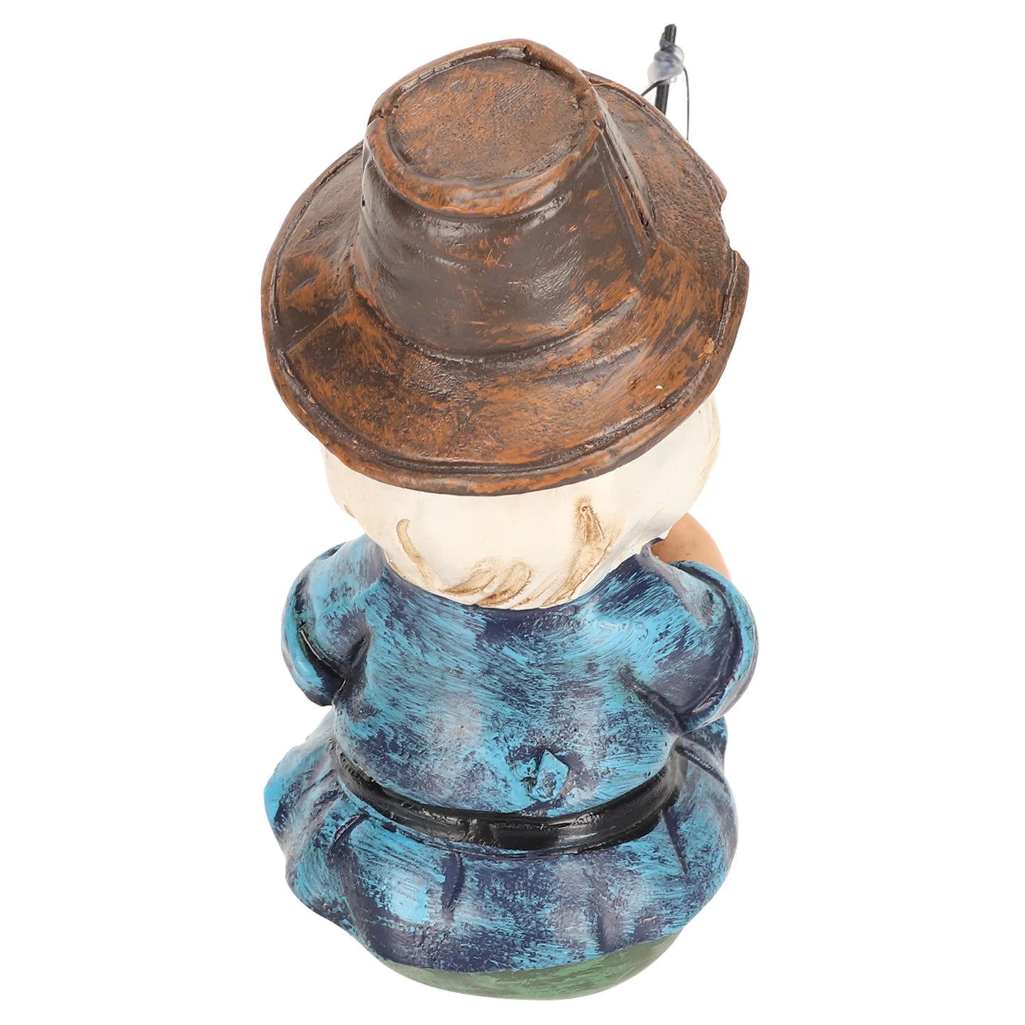 Fishing Gnome Sitter Funny UV Resistant Resin Decorative Outdoor Garden Lawn Gnome for Yard Garden Decoration