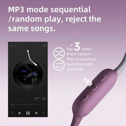 Słuchawki SOUNDIVY RS1 z przewodnictwem kostnym Bluetooth bezprzewodowe 32 GB pamięci Wodoodporne IPX8 Słuchawki sportowe do pływania i biegania