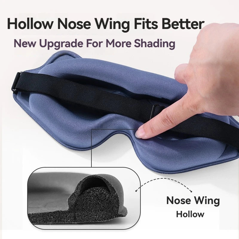 3D Sleeping Mask Block Out Light Soft Padded Sleep Mask For Eyes Slaapmasker Eye Shade Blindfold Sleeping Aid Face Mask Eyepatch