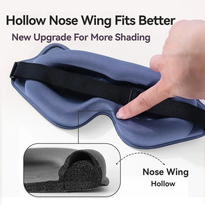 3D Sleeping Mask Block Out Light Soft Padded Sleep Mask For Eyes Slaapmasker Eye Shade Blindfold Sleeping Aid Face Mask Eyepatch