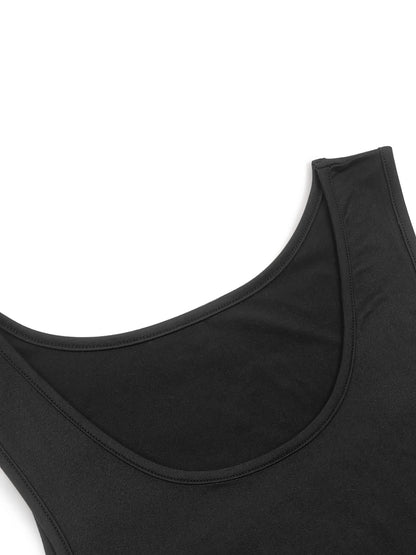 2026 New Hot Sale Women Sleeveless Tank Dress Solid Color Loose Fit Mini Dress Soft Breathable Fabric Casual Daily Beach Party