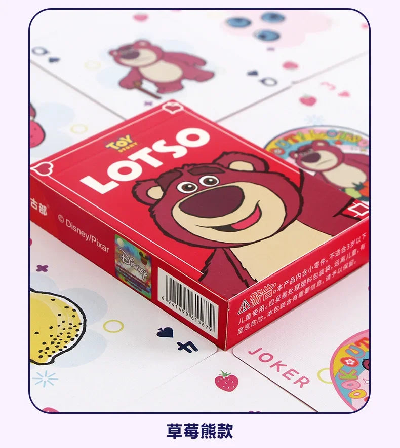 Disney Mickey Frozen Stitch Poker Lots-o'-Huggin' Bear Playing Cards Playing Cards Poker Indoor Family Entertainment Board Games