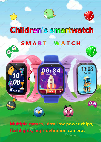 Children's Wristwatch 18 Games Kids Smart Watch Pedometer Tracker Time Display Sleep Calculator Stopwatch Flashlight Smartwatch