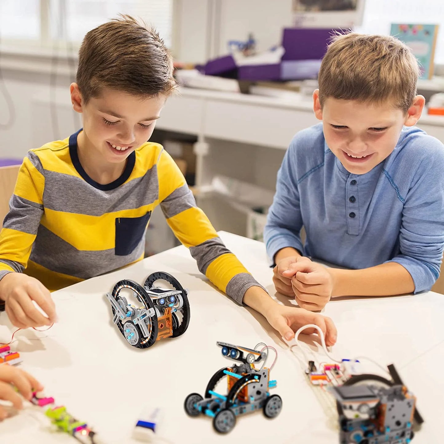 13-in-1 Solar Powered Robot Kit STEM Educational DIY Assembly Toy with Intelligent Science Puzzles Creative Gifts for Boys Girls
