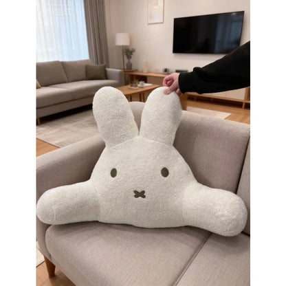 Sweet Miffy Rabbit Cute Creative Cartoon Pattern Lumbar Cushion Simple Fashion Soft Skin-Friendly Plush Pillow Holiday Gift