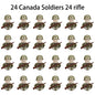 WWII Infantry Military Soldier War National Army Mini Gun armament Models Building Blocks Building Blocks Toys for Kids