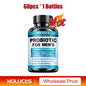 Probiotics Capsules for Men, Nutritional Absorption, Digestion, Immune Support, Prostate & Urinary Health, Reduce Bloating