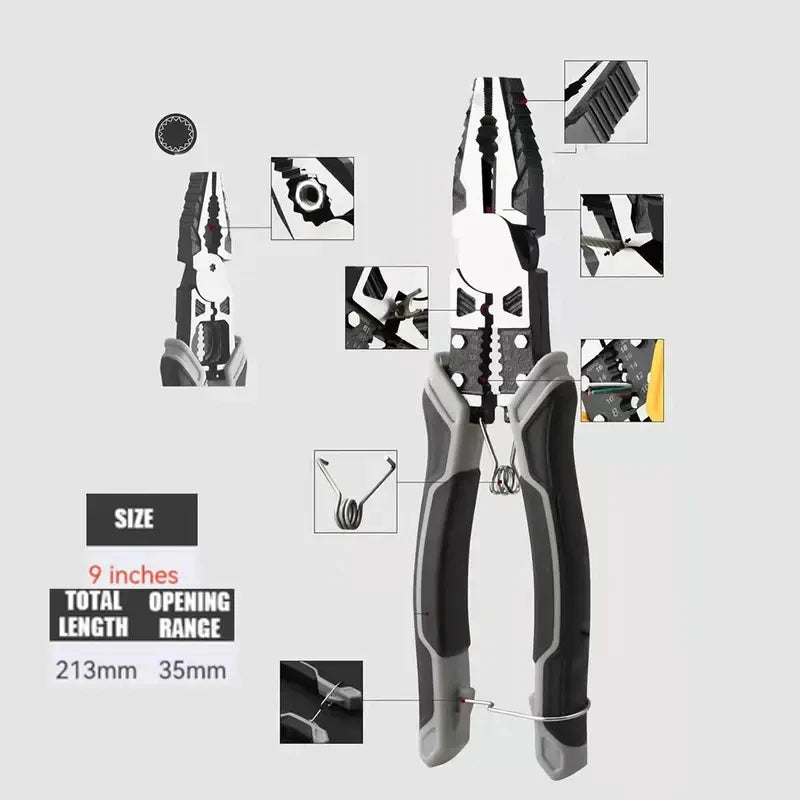 Universal Multifunctional Series: Diagonal Pliers, Needle Nose Pliers, Wire Cutters - Electrician Hardware Tools