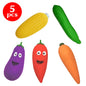 Fruits Squishy Toys Stress Relief Anti-Anxiety Stretchy Slow Rebound Banana Corn Eggplant Carrot Banana Watermelon Squeeze Toys