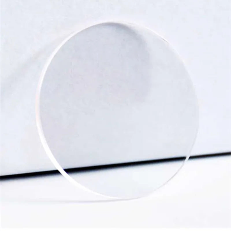 1.5mm Thickness Both Sides Flat Sapphire Watch Crystal Transparent Round Glass 20mm-29.5mm Diameter YZC2352