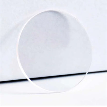 1.5mm Thickness Both Sides Flat Sapphire Watch Crystal Transparent Round Glass 20mm-29.5mm Diameter YZC2352
