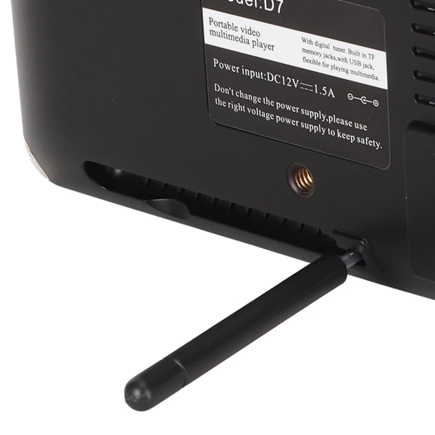 Portable LED Digital TV Portable Digital TV 7 Inch ATSC USB Storage Card TV Function Rechargeable 1080P LED Digital Television