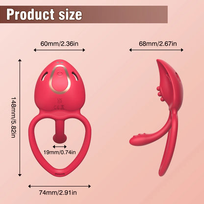 Wearable Panty Vibrator Female 10 Vibration with Wireless Control Vibrating Penis Ring Clitoral Stimulator Adult Sexy Toys