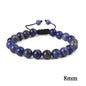 6mm 8mm 10mm Natural Stone Bracelet, Tiger Eye Agate Lava Bead Unisex Adjustable Handwoven Boho Jewelry Gift for Men Women
