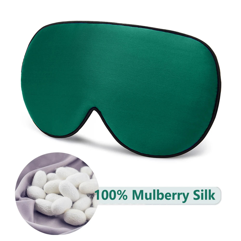 100% Natural Mulberry Silk Sleep Mask Soft Eye Patches Soft Blindfold Smooth Eye Mask Eyeshade Eye Cover Patch Bandage Comfort