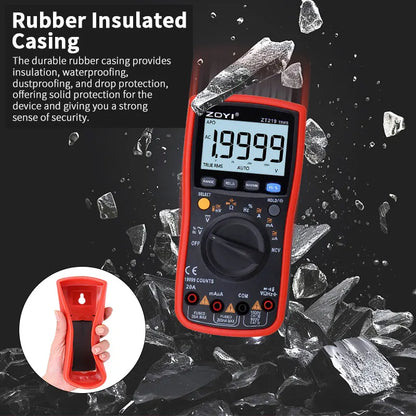 ZT219Digital Multimeter 19999 Counts True Rms Multimeters AC/DC Current Meter Voltimetro Profesional Voltage Tester f