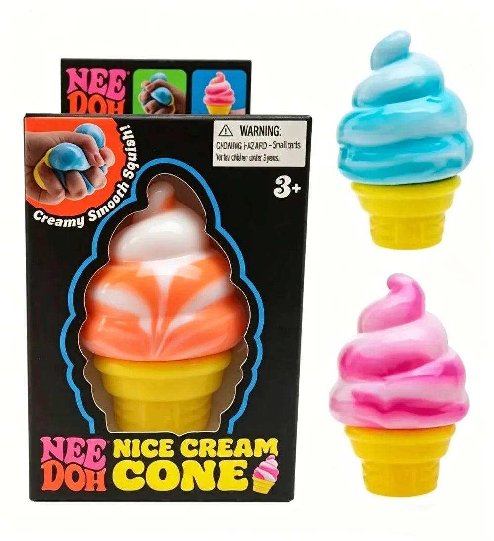 New Schylling Needoh Ice Cream Sensory Toy, Squeeze Stress Relief Blocks, Stress Reduction, Puzzle Solving Emotional Regulation