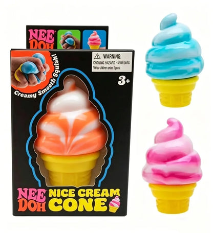 New Schylling Needoh Ice Cream Sensory Toy, Squeeze Stress Relief Blocks, Stress Reduction, Puzzle Solving Emotional Regulation