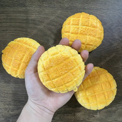 Pineapple Bun Stress Ball Mini Pineapple Bun Crunchy Shapeable Squeeze Ball ASMR Sensory Anti-Stress Fidget Toys for Adults Gift