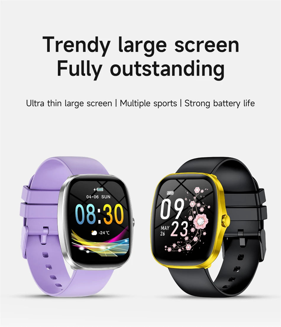 LIGE Originalny Smartwatch Mężczyźni Kobiety Połączenia Bluetooth Zegarek Pulsometr Wodoodporny Smartwatch Zdrowie Dla Androida IOS