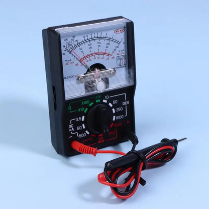 convenientPortable Mini Electric Analog Multimeter Tester Handheld Pointer Voltage Multimeter School Student Experiment Supplies