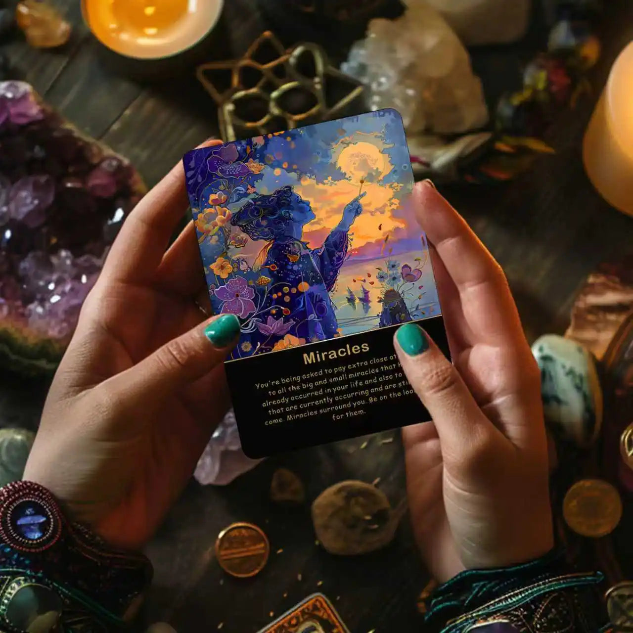 Akashic Oracle Cards, Energy Healing Oracle Deck, Record-Keeping Oracle Cards, Tarot Starter Deck, Karma Cleansing Oracle Cards