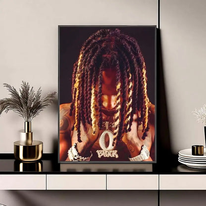 Singer King Von Poster Posters Anime Room Decor Decoration Movie Backpack Wall Interior Music Wall Art