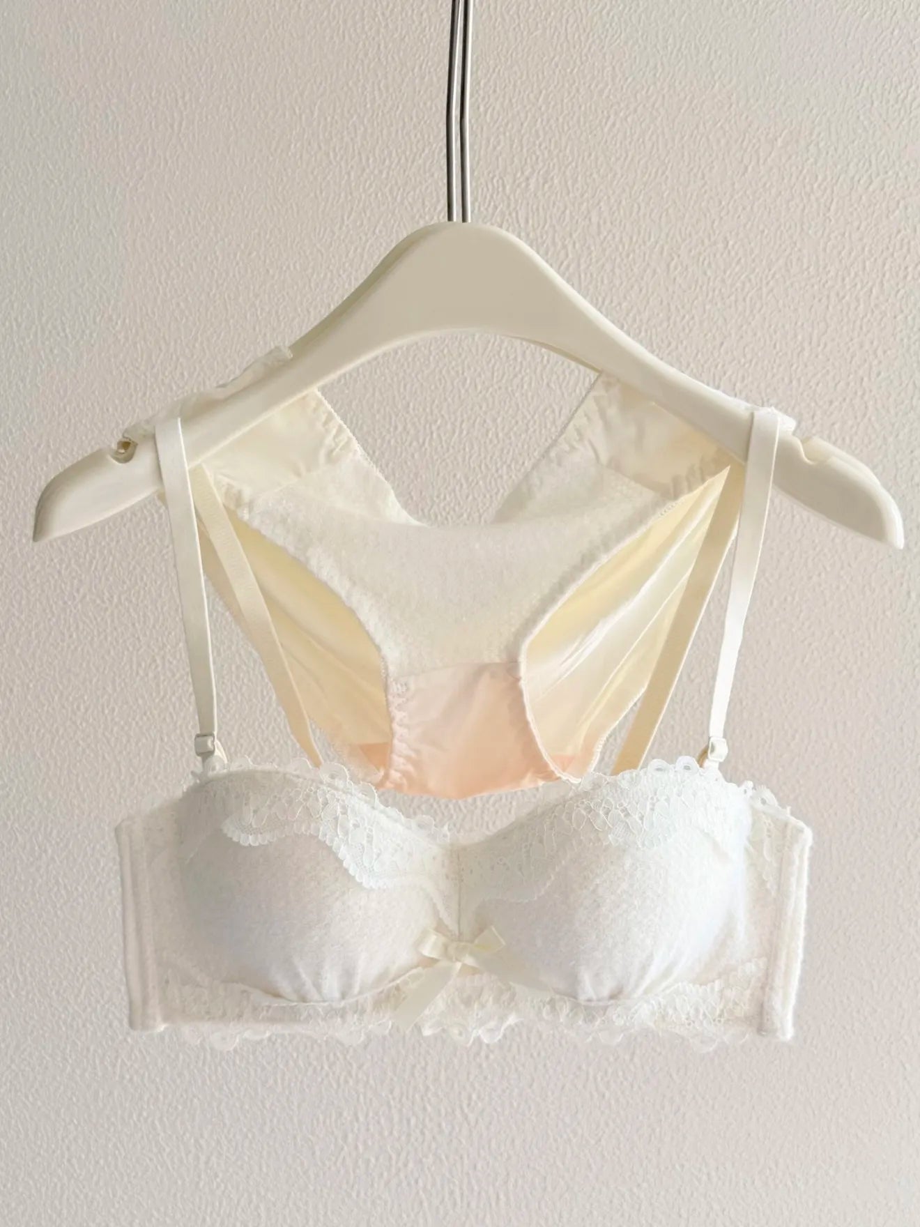 YEMOMO Lace Sexy Bra Set Padded Push Up Small Bust Lift Shaping Half Cup Concealed Bottom Intimate Underwear Set for Women  S-XL