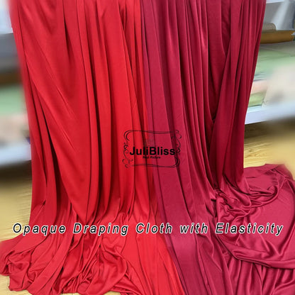Stretch Knit Jersey Fabric Good Draping Cloth for Wedding Decor, Party Backdrops, Curtains,Photography Background Wide 170cm