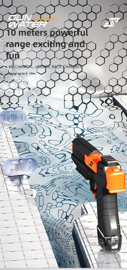 Water Battle Water Gun Manual Burst Watergun Funny Water Pistol Toy Summer Outdoor Beach Pool Toys Boys Gifts Squirt Gun