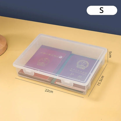 Document Organizer Organized Storage Box Simplicity Certificate File Container Dust Proof A4 Organizing Box Dropshipping