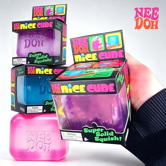 Maltose Needoh Nice Cube Crystal Solid Squish Slow Rebound Squeeze Toy Fidget Stress Relief For ADHD Calming Relax Sensory Toy