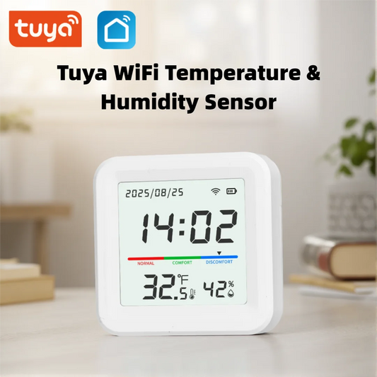 Tuya Temperature And Humidity Sensor 2.4G WiFi Smart Life App Remote Detecte Support Alexa Google Home